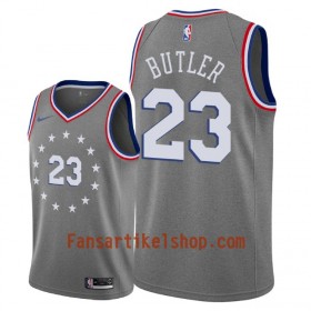 Philadelphia 76ers Trikot Jimmy Butler 23 2018-19 Nike City Edition Grau Swingman - Herren